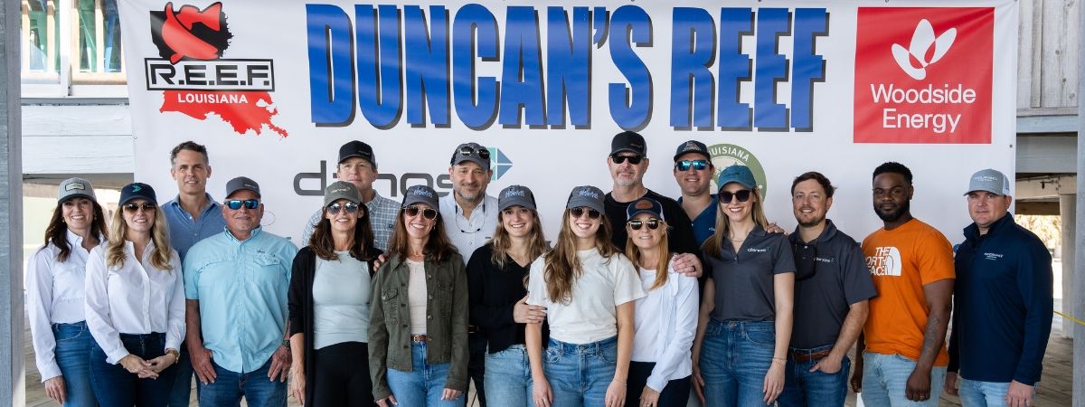 Danos, Woodside and Partners Honor Duncan Prentice with Artificial Reef